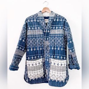 Quilted Roxy Jacket navy and white Size XS